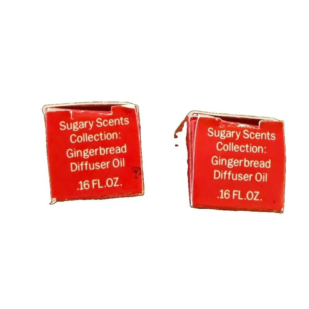 Vintage 1989 Avon Sugary Scents Gingerbread Diffuser Oil Bundle Lot of 2 NIB